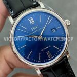 V7 Factory IWC Portofino Automatic IW356512 40mm White Gold Leather Strap Roman Numerals Blue Dial (7) V7 Factory IWC Portofino Automatic IW356512 40mm White Gold Leather Strap Roman Numerals Blue Dial