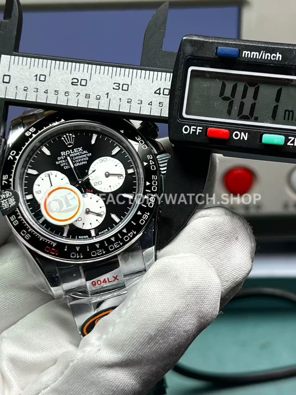 QF Factory Daytona 126529LN white gold PVD case and black bezel