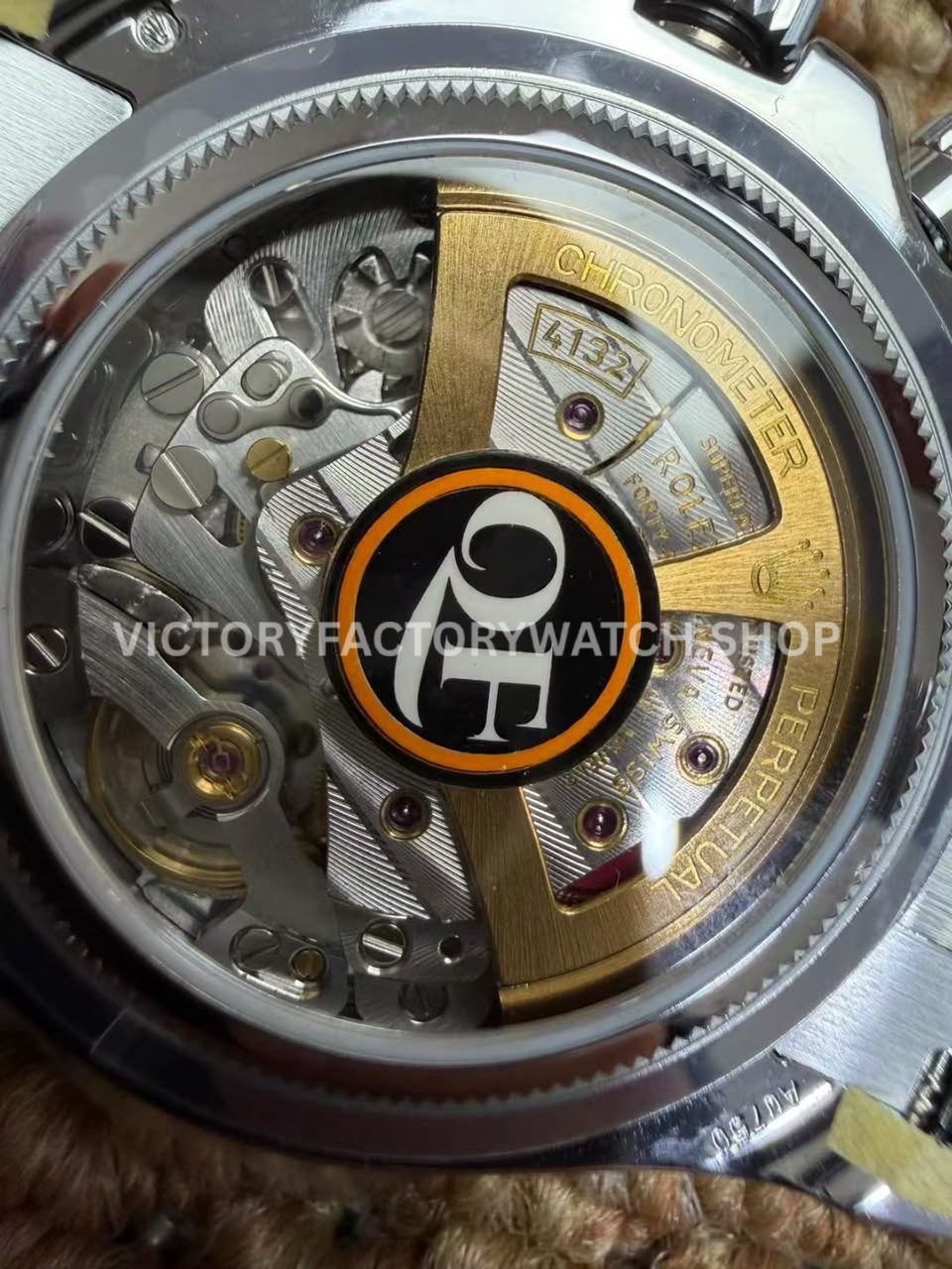 QF Factory Daytona 126529LN exhibition caseback with JH4132 movement
