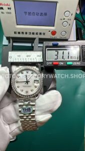 THB Factory Rolex Datejust 31mm measured case diameter 31mm
