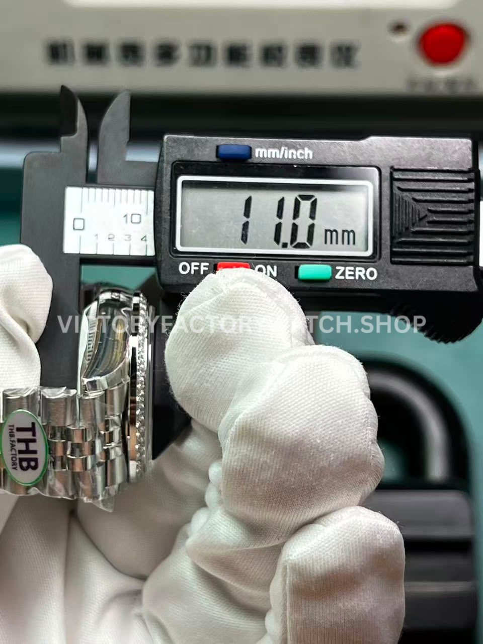 THB Factory Rolex Datejust 31mm measured case thickness 11mm