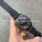 YL Factory IWC Pilot IW389005 44.5mm Ceramic Textile Strap Arabic Numerals Black Dial (4) YL Factory IWC Pilot IW389005 44.5mm Ceramic Textile Strap Arabic Numerals Black Dial