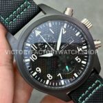 YL Factory IWC Pilot IW389005 44.5mm Ceramic Textile Strap Arabic Numerals Black Dial (5) YL Factory IWC Pilot IW389005 44.5mm Ceramic Textile Strap Arabic Numerals Black Dial