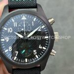 YL Factory IWC Pilot IW389005 44.5mm Ceramic Textile Strap Arabic Numerals Black Dial (7) YL Factory IWC Portugieser IW500107 white dial steel case leather strap