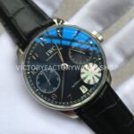 YL Factory IWC Portuguese IW500109 42mm Steel Leather Strap Steel Arabic Number Black Dial (1) YL Factory IWC Portuguese IW500109 42mm Steel Leather Strap Arabic Number Black Dial