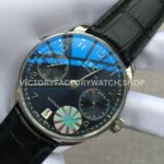 YL Factory IWC Portuguese IW500109 42mm Steel Leather Strap Steel Arabic Number Black Dial (5) YL Factory IWC Portuguese IW500109 42mm Steel Leather Strap Arabic Number Black Dial