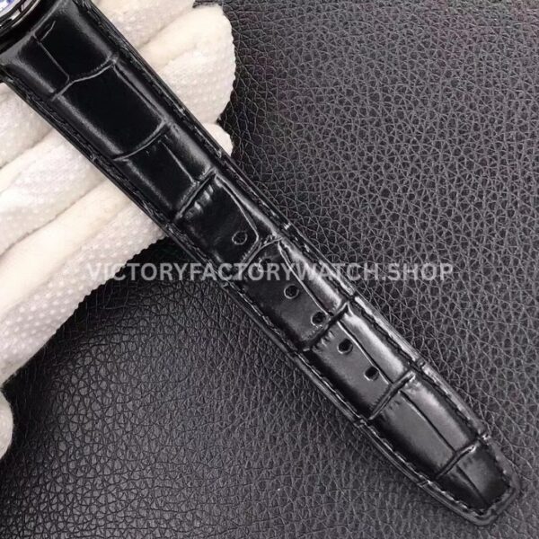YL Factory IWC Portuguese IW500109 42mm Steel Leather Strap Steel Arabic Number Black Dial (8) YL Factory IWC Portuguese IW500109 42mm Steel Leather Strap Arabic Number Black Dial