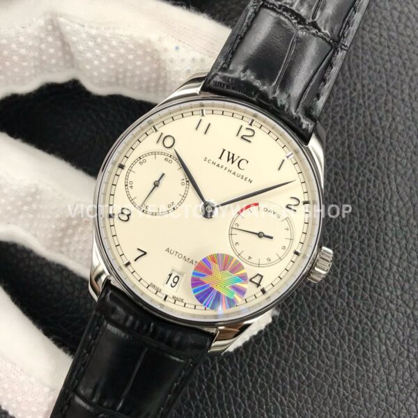 YL Factory IWC Portuguese IW500710 42.3mm Steel Leather Strap Silver Arabic Number White Dial (2) YL Factory IWC Portuguese IW500710 42mm Steel Leather Strap Silver Arabic Number White Dial