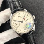 YL Factory IWC Portuguese IW500710 42.3mm Steel Leather Strap Silver Arabic Number White Dial (4) YL Factory IWC Portuguese IW500710 42mm Steel Leather Strap Silver Arabic Number White Dial