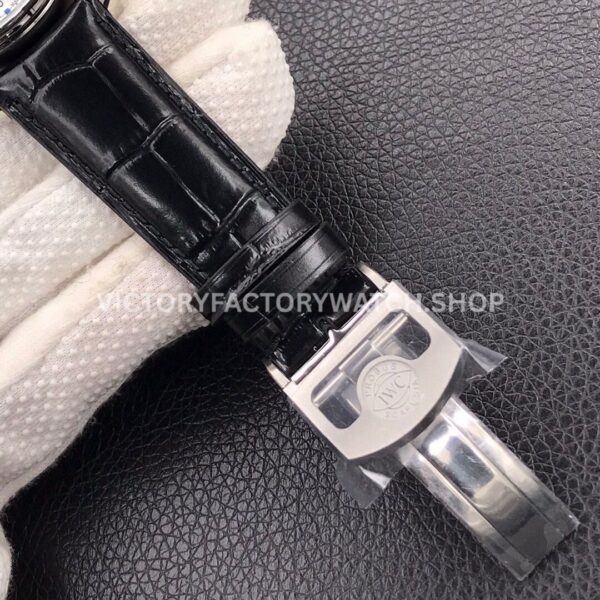 YL Factory IWC Portuguese IW500710 42.3mm Steel Leather Strap Silver Arabic Number White Dial (5) YL Factory IWC Portuguese IW500710 42mm Steel Leather Strap Silver Arabic Number White Dial
