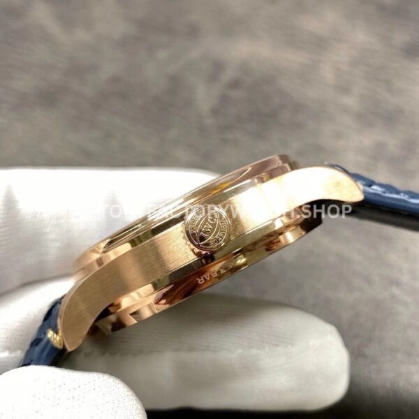 YL Factory IWC Portuguese IW500713 42.3mm Rose Gold Leather Strap Rose Gold Arabic Number Blue Dial (5) YL Factory IWC Portuguese IW500713 42mm Rose Gold Leather Strap Rose Gold Arabic Number Blue Dial
