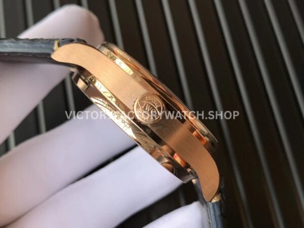 YL Factory IWC Portuguese IW500713 42.3mm Rose Gold Leather Strap Rose Gold Arabic Number Dark Blue Dial (1) YL Factory IWC Portuguese IW500713 42mm Rose Gold Leather Strap Rose Gold Arabic Number Dark Blue Dial