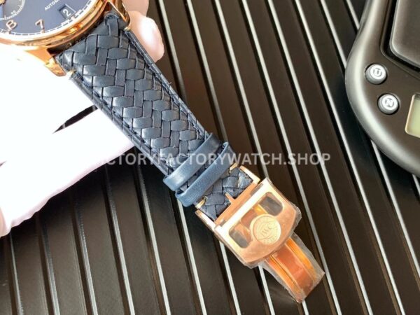 YL Factory IWC Portuguese IW500713 42.3mm Rose Gold Leather Strap Rose Gold Arabic Number Dark Blue Dial ( (4) YL Factory IWC Portuguese IW500713 42mm Rose Gold Leather Strap Rose Gold Arabic Number Dark Blue Dial