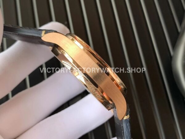 YL Factory IWC Portuguese IW500713 42.3mm Rose Gold Leather Strap Rose Gold Arabic Number Dark Blue Dial ( (5) YL Factory IWC Portuguese IW500713 42mm Rose Gold Leather Strap Rose Gold Arabic Number Dark Blue Dial