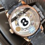 YL Factory IWC Portuguese IW500713 42.3mm Rose Gold Leather Strap Rose Gold Arabic Number Dark Blue Dial ( (9) YL Factory IWC Portuguese IW500713 42mm Rose Gold Leather Strap Rose Gold Arabic Number Dark Blue Dial