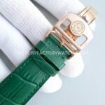 YL Factory IWC Portuguese IW500713 42.3mm Rose Gold Leather Strap Rose Gold Arabic Number Dark Green Dial (7) YL Factory IWC Portuguese IW500713 42mm Rose Gold Leather Strap Rose Gold Arabic Number Dark Green Dial