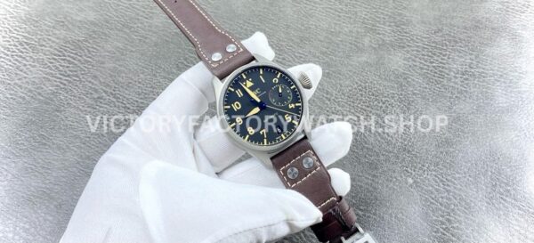 ZF Factory IWC Big Pilot Heritage IW501004 46mm Titanium Arabic Number Black Dial (6) ZF Factory IWC Big Pilot Heritage IW501004 46mm Titanium Arabic Number Black Dial