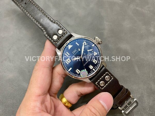 ZF Factory IWC Big Pilot IW500908 46mm Steel Leather Strap Blue Arabic Number Dial (1) ZF Factory IWC Big Pilot IW500908 46mm Steel Leather Strap Arabic Number Blue Dial