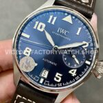 ZF Factory IWC Big Pilot IW500908 46mm Steel Leather Strap Blue Arabic Number Dial (9) ZF Factory IWC Big Pilot IW500908 46mm Steel Leather Strap Arabic Number Blue Dial