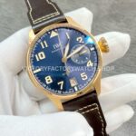 ZF Factory IWC Big Pilot IW500909 46mm Rose Gold Leather Strap Arabic numerals Blue Dial (1) ZF Factory IWC Big Pilot IW500909 46mm Rose Gold Leather Strap Arabic numerals Blue Dial
