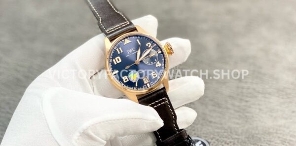 ZF Factory IWC Big Pilot IW500909 46mm Rose Gold Leather Strap Arabic numerals Blue Dial (2) ZF Factory IWC Big Pilot IW500909 46mm Rose Gold Leather Strap Arabic numerals Blue Dial