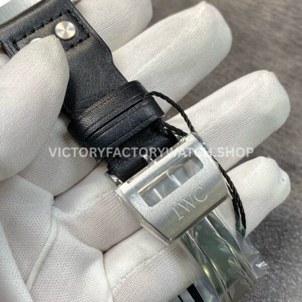 ZF Factory IWC Big Pilot IW501001 46mm Steel Black Leather Strap Arabic Number Black Dial (5) ZF Factory IWC Big Pilot IW501001 46mm Steel Black Leather Strap Arabic Number Black Dial
