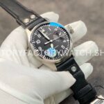 ZF Factory IWC Big Pilot IW501001 46mm Steel Black Leather Strap Arabic Number Black Dial (8) ZF Factory IWC Big Pilot IW501001 46mm Steel Black Leather Strap Arabic Number Black Dial