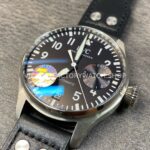 ZF Factory IWC Big Pilot IW501001 46mm Steel Black Leather Strap Arabic Number Black Dial (9) ZF Factory IWC Big Pilot IW501001 46mm Steel Black Leather Strap Arabic Number Black Dial