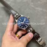 ZF Factory IWC Big Pilot IW501002 46mm Steel Leather Strap Blue Arabic Number Dial (1) ZF Factory IWC Big Pilot IW501002 46mm Steel Leather Strap White Arabic Number Blue Dial
