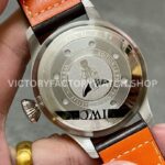 ZF Factory IWC Big Pilot IW501002 46mm Steel Leather Strap Blue Arabic Number Dial (4) ZF Factory IWC Big Pilot IW501002 46mm Steel Leather Strap White Arabic Number Blue Dial