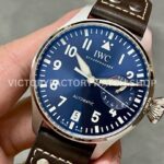 ZF Factory IWC Big Pilot IW501002 46mm Steel Leather Strap Blue Arabic Number Dial (5) ZF Factory IWC Big Pilot IW501002 46mm Steel Leather Strap White Arabic Number Blue Dial