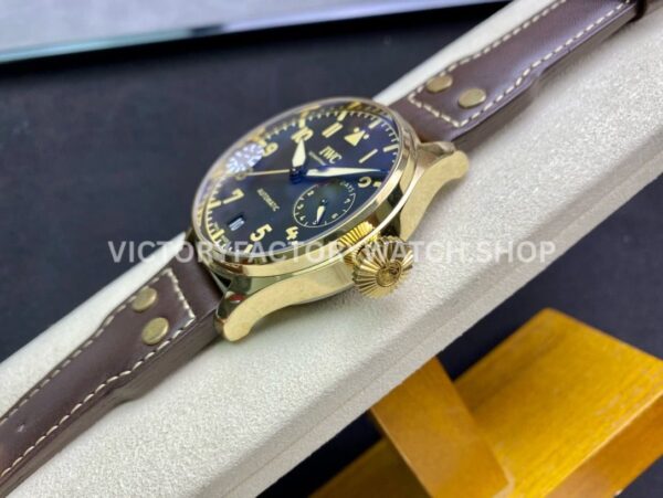ZF Factory IWC Big Pilot IW501005 46.2mm Bronze Leather Strap Arabic Numerals Black Dial (2) ZF Factory IWC Big Pilot IW501005 46.2mm Bronze Leather Strap Arabic Numerals Black Dial
