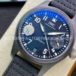 ZF Factory IWC Big Pilot Top Gun IW502003 46mm Ceramic Textile Strap Arabic Numerals Black Dial (1) ZF Factory IWC Big Pilot Top Gun IW502003 46mm Ceramic Textile Strap Arabic Numerals Black Dial