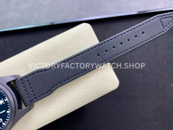ZF Factory IWC Big Pilot Top Gun IW502003 46mm Ceramic Textile Strap Arabic Numerals Black Dial (7) ZF Factory IWC Big Pilot Top Gun IW502003 46mm Ceramic Textile Strap Arabic Numerals Black Dial
