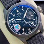 ZF Factory IWC Big Pilot Top Gun IW502003 46mm Ceramic Textile Strap Arabic Numerals Black Dial (8) ZF Factory IWC Big Pilot Top Gun IW502003 46mm Ceramic Textile Strap Arabic Numerals Black Dial