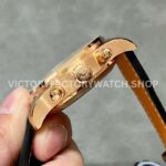 ZF Factory IWC Pilot Chronograph IW377721 43mm Rose Gold Leather Strap Blue Arabic Numerals Dial (4) ZF Factory IWC Pilot Chronograph IW377721 43mm Rose Gold Brown Leather Strap Arabic Numerals Blue Dial