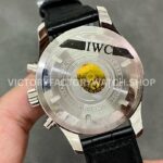 ZF Factory IWC Pilot Chronograph IW377725 43mm Steel Leather Strap White Arabic Numerals Dial (5) ZF Factory IWC Pilot Chronograph IW377725 43mm Steel Black Leather Strap Arabic Numerals White Dial
