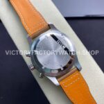 ZF Factory IWC Pilot Chronograph IW377726 43mm Steel Leather Strap Arabic Numerals Green Dial (4) ZF Factory IWC Pilot Chronograph IW377726 43mm Steel Brown Leather Strap Arabic Numerals Green Dial