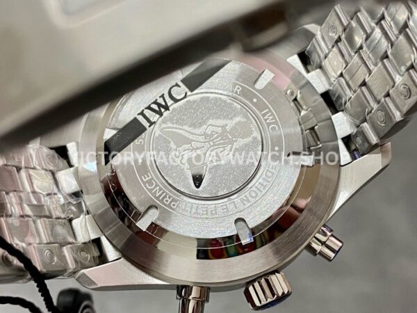 ZF Factory IWC Pilot Chronograph IW378004 43mm Full Steel Blue Arabic Numerals Dial (7) ZF Factory IWC Pilot Chronograph IW378004 43mm Full Steel Arabic Numerals Blue Dial