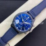 ZF Factory IWC Pilot Chronograph IW389008 44mm Ceramic Textile Strap Arabic Numerals Blue Dial (2) ZF Factory IWC Pilot Chronograph IW389008 44mm Ceramic Textile Strap Arabic Numerals Blue Dial
