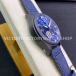 ZF Factory IWC Pilot Chronograph IW389008 44mm Ceramic Textile Strap Arabic Numerals Blue Dial (6) ZF Factory IWC Pilot Chronograph IW389008 44mm Ceramic Textile Strap Arabic Numerals Blue Dial