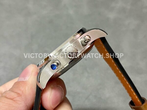 ZF Factory IWC Pilot Chronograph Le Petit Prince IW377714 43mm Steel Leather Strap Blue Arabic Numer (9) ZF Factory IWC Pilot Chronograph Le Petit Prince IW377714 43mm Steel Brown Leather Strap Arabic Numerals Blue Dial