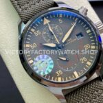ZF Factory IWC Pilot Chronograph Top Gun Miramar IW389002 44mm Ceramic Textile Strap Arabic Numerals (6) ZF Factory IWC Pilot Chronograph Top Gun Miramar IW389002 44mm Ceramic Textile Strap Arabic Numerals Grey Dial