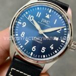 ZF Factory IWC Pilot Mark XX IW328201 40mm Steel Leather Strap Blue Arabic Numerals Dial (3) ZF Factory IWC Pilot Mark XX IW328201 40mm Steel Leather Strap Arabic Numerals Blue Dial
