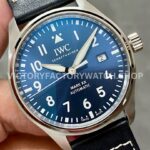 ZF Factory IWC Pilot Mark XX IW328201 40mm Steel Leather Strap Blue Arabic Numerals Dial (4) ZF Factory IWC Pilot Mark XX IW328201 40mm Steel Leather Strap Arabic Numerals Blue Dial