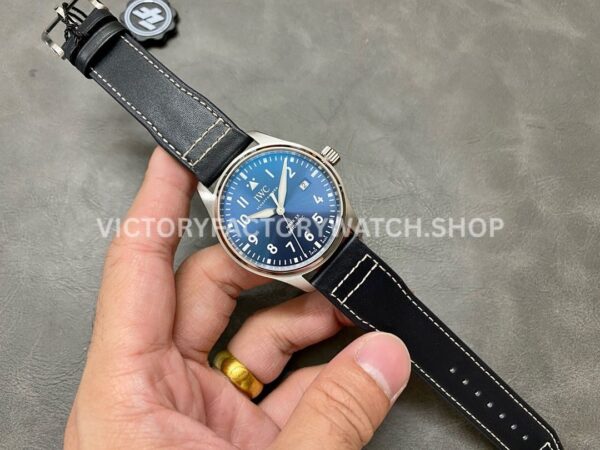 ZF Factory IWC Pilot Mark XX IW328201 40mm Steel Leather Strap Blue Arabic Numerals Dial (9) ZF Factory IWC Pilot Mark XX IW328201 40mm Steel Leather Strap Arabic Numerals Blue Dial