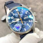 ZF Factory IWC Pilot Special Edition Blue Orange IW377729 43mm Textile Strap Arabic Numerals Blue Dial (4) ZF Factory IWC Pilot Special Edition Blue Orange IW377729 43mm Textile Strap Arabic Numerals Blue Dial