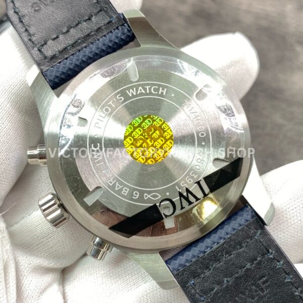 ZF Factory IWC Pilot Special Edition Blue Orange IW377729 43mm Textile Strap Arabic Numerals Blue Dial (9) ZF Factory IWC Pilot Special Edition Blue Orange IW377729 43mm Textile Strap Arabic Numerals Blue Dial