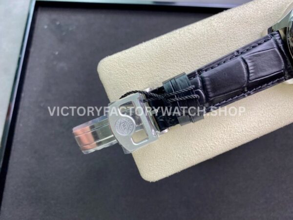 ZF Factory IWC Portuguese Automatic IW500109 42mm Steel Leather Strap Arabic Numerals Black Dial (2) ZF Factory IWC Portuguese Automatic IW500109 42mm Steel Leather Strap Arabic Numerals Black Dial