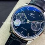 ZF Factory IWC Portuguese Automatic IW500109 42mm Steel Leather Strap Arabic Numerals Black Dial (9) ZF Factory IWC Portuguese Automatic IW500109 42mm Steel Leather Strap Arabic Numerals Black Dial
